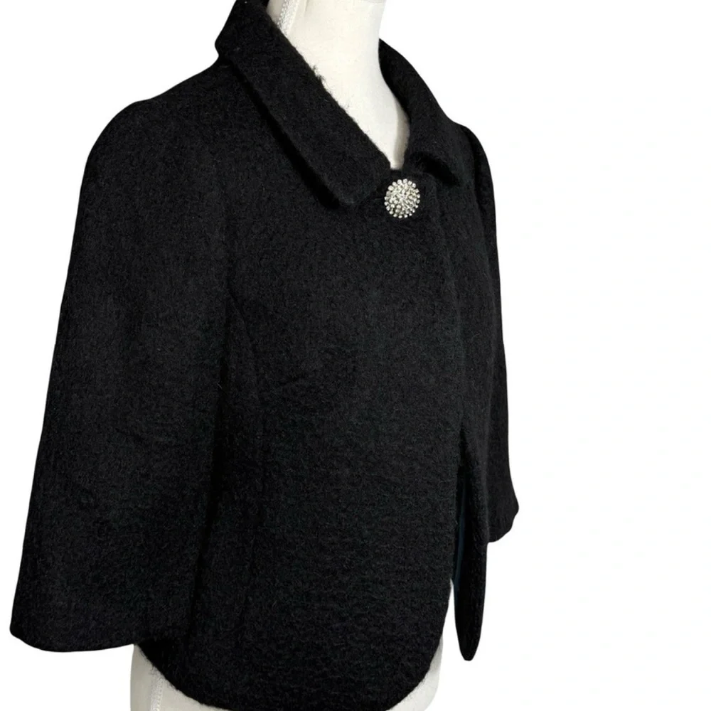 Anthropologie Tabitha Elegant Black Cropped Jacket - Picture 6 of 7